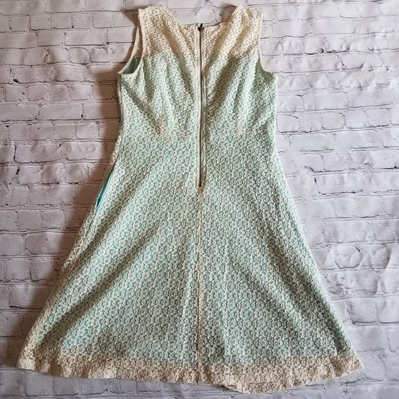 Tulle by ModCloth Ivory & Blue Lace Dress - Picture 3 of 8